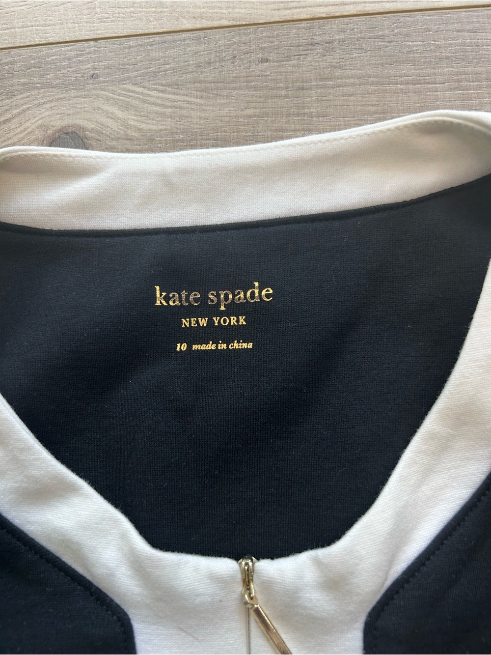 Kate Spade Black & White Colorblock Dress | Fit & Flare | Sleeveless - Picture 7 of 8